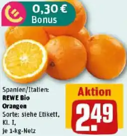 REWE REWE Bio Orangen Angebot