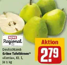 REWE Grüne Tafelbirnen Angebot