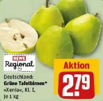 REWE Grüne Tafelbirnen Angebot