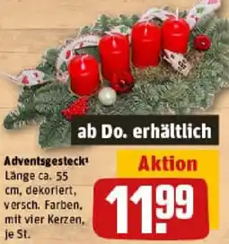 REWE Adventsgesteck Angebot