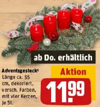 REWE Adventsgesteck Angebot