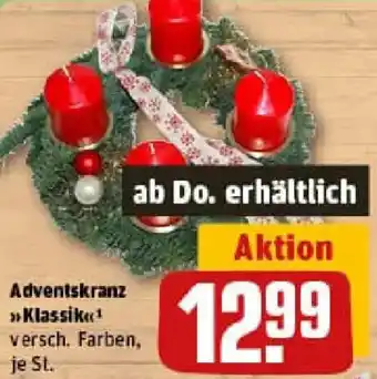 REWE Adventskranz Klassik Angebot