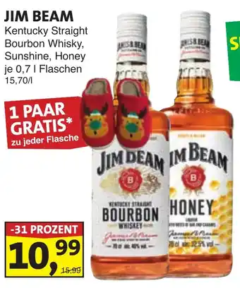 Lösch Depot JIM BEAM Kentucky Straight Bourbon Whisky, Sunshine, Honey Angebot