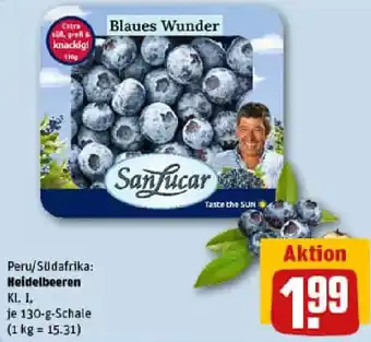 REWE SanLucar Heidelbeeren Angebot