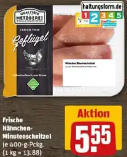 REWE Frische Hähnchen Minutenschnitzel Angebot