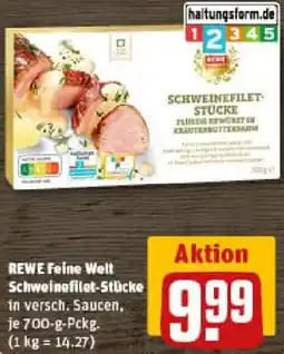 REWE REWE Feine Welt Schweinefilet-Stücke Angebot
