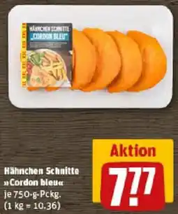 REWE Hähnchen Schnitte Cordon bleu Angebot