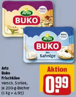 REWE Arla Buko Frischkäse Angebot