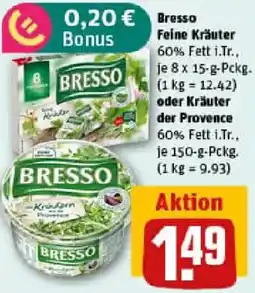 REWE Bresso Feine Kräuter oder Kräuter der Provence Angebot