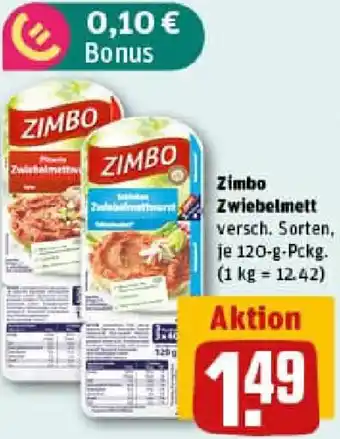 REWE Zimbo Zwiebelmett Angebot