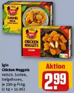 REWE Iglo Chicken Nuggets Angebot