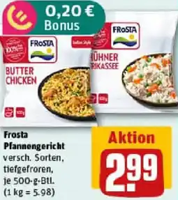 REWE Frosta Pfannengericht Angebot