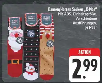 Edeka X-mas damen/herren socken Angebot