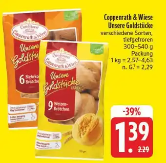 Edeka Coppenrath & wiese unsere goldstücke 6 mehrkorn-brötchen Angebot