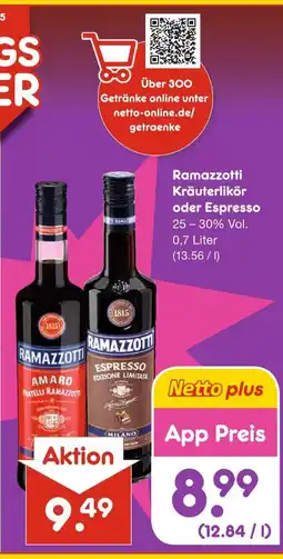 Netto Marken-Discount Ramazzotti kräuterlikör Angebot