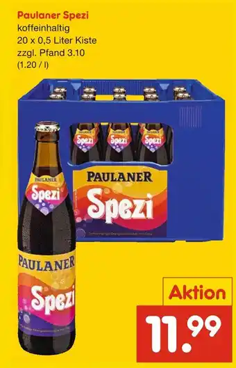 Netto Marken-Discount Paulaner spezi Angebot