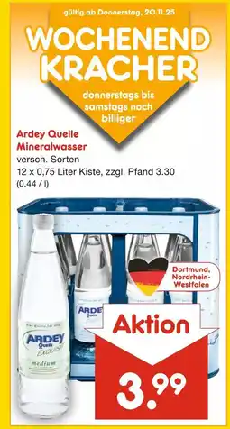 Netto Marken-Discount Ardey quelle mineralwasser Angebot