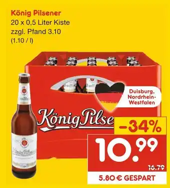 Netto Marken-Discount König pilsener Angebot