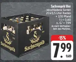Edeka Sachsengold bier Angebot