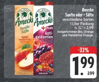 Edeka Amecke sanfte säfte apfel naturtrüb Angebot