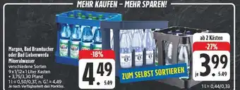 Edeka Margon, bad brambacher oder bad liebenwerda mineralwasser Angebot