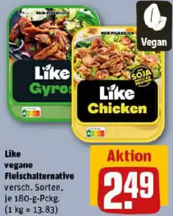 REWE Like vegane Fleischalternative Angebot