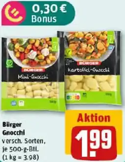 REWE Bürger Gnocchi Angebot