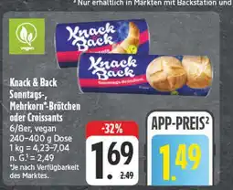 Edeka Knack & back sonntags-mehrkorn-brötchen Angebot