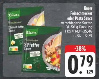 Edeka Knorr feinschmecker oder pasta sauce Angebot