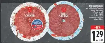 Edeka Wiltmann feinschmecker salami Angebot