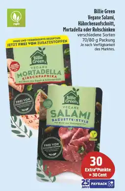 Edeka Billie green vegane mortadella kirschpaprika Angebot
