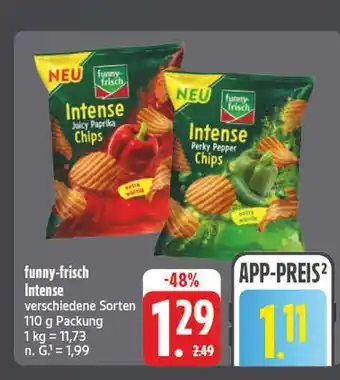 Edeka Funny-frisch juicy paprika chips Angebot