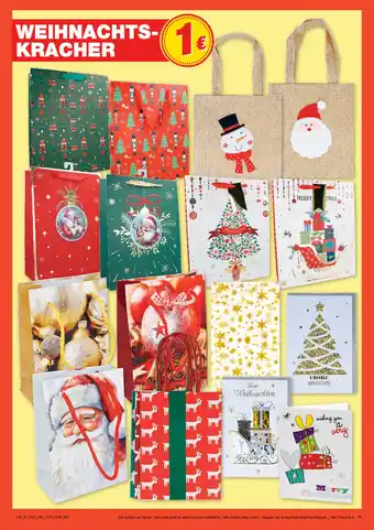 Marktkauf Weihnachtstaschen und karten Angebot