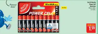 Marktkauf Gut & günstig power cell batterien Angebot