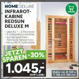 Marktkauf Home deluxe infrarot-kabine redsun deluxe m Angebot