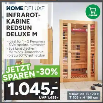 Marktkauf Home deluxe infrarot-kabine redsun deluxe m Angebot