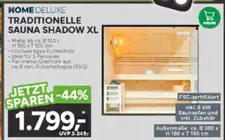 Marktkauf Home deluxe traditionelle sauna shadow xl Angebot