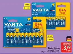 Marktkauf Varta longlife power Angebot