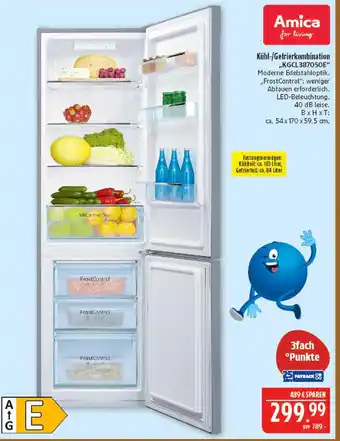 Marktkauf Amica kühl-/gefrierkombination kgcl38750e Angebot