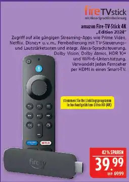Marktkauf Amazon fire-tv-stick 4k edition 2024 Angebot