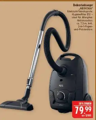 Marktkauf Aeg bodenstaubsauger ab31c1gg Angebot