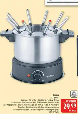 Marktkauf Severin fondue fo 2470 Angebot