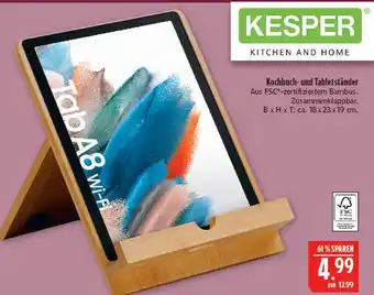 Marktkauf Kesper kochbuch- und tabletständer Angebot