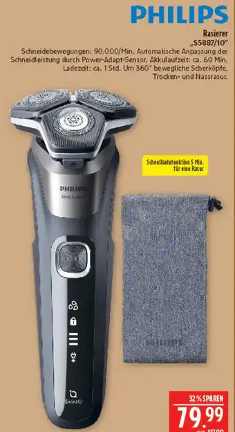 Marktkauf Philips rasierer s5587/10 Angebot