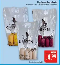 Marktkauf 1-kg-stumpenkerzenbeutel Angebot