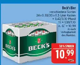 Marktkauf Beck's bier Angebot