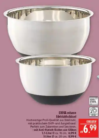 Marktkauf Edeka zuhause edelstahlschüssel Angebot