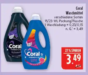 Marktkauf Coral waschmittel schwarz Angebot