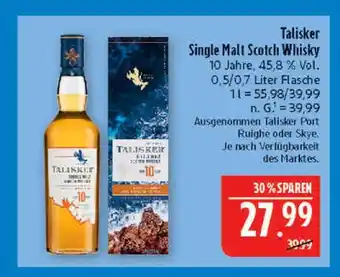 Marktkauf Talisker single malt scotch whisky Angebot