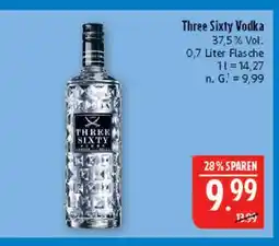 Marktkauf Three sixty vodka Angebot